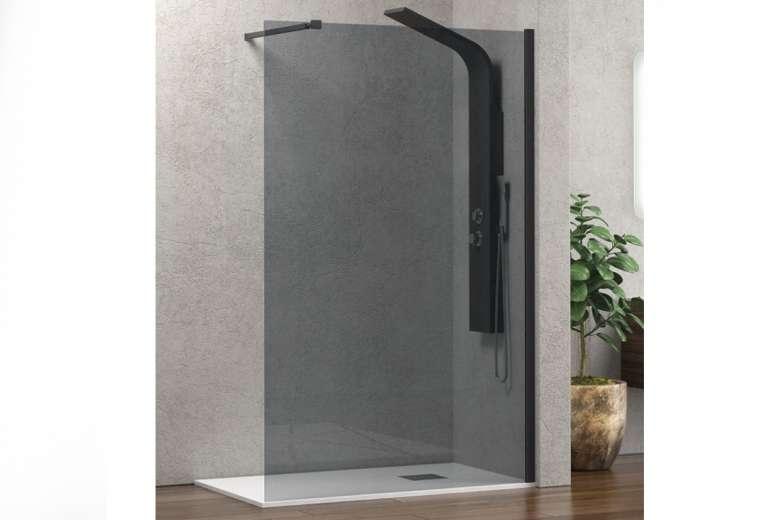 Tuš steklo Walkin 1 Nero Fume 100x200