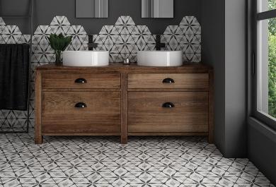 Bardiglio Dekor Flower 17,5x20