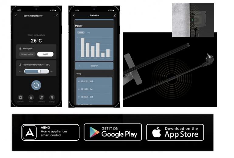 IR panel Europe 700 beli Wi-Fi