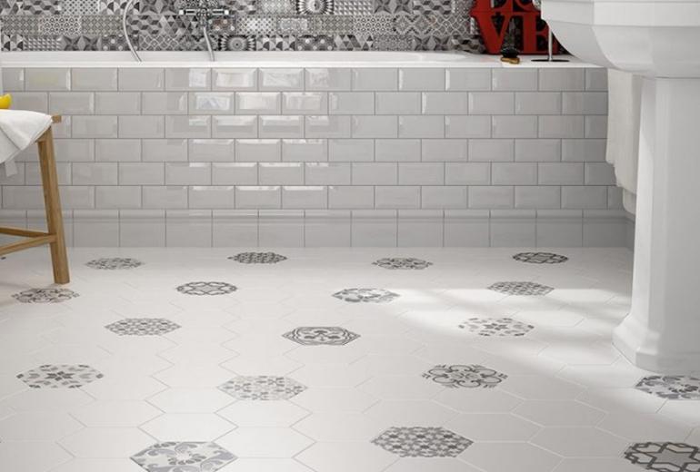Hexatile Blanco Mat 17,5x20