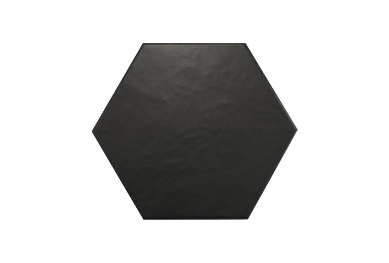 Hexatile Negro Mat 17,5x20