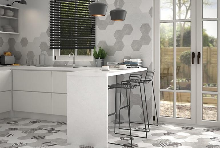 Hexatile Cement Grey 17,5x20