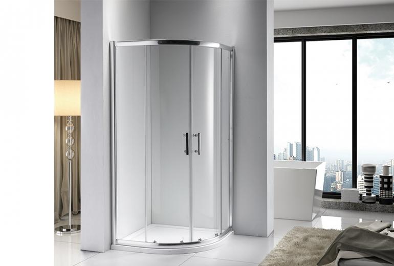 Tuš kabina Adria 90x90x185 satin polkrožna