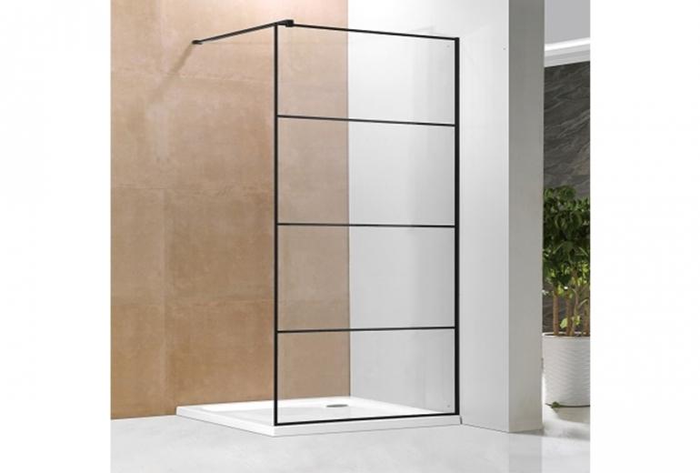 Tuš steklo Walkin 90x200 Black Strip