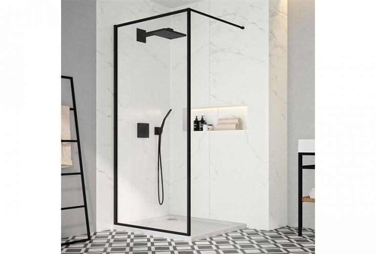 Tuš steklo Walkin 100x200 Black