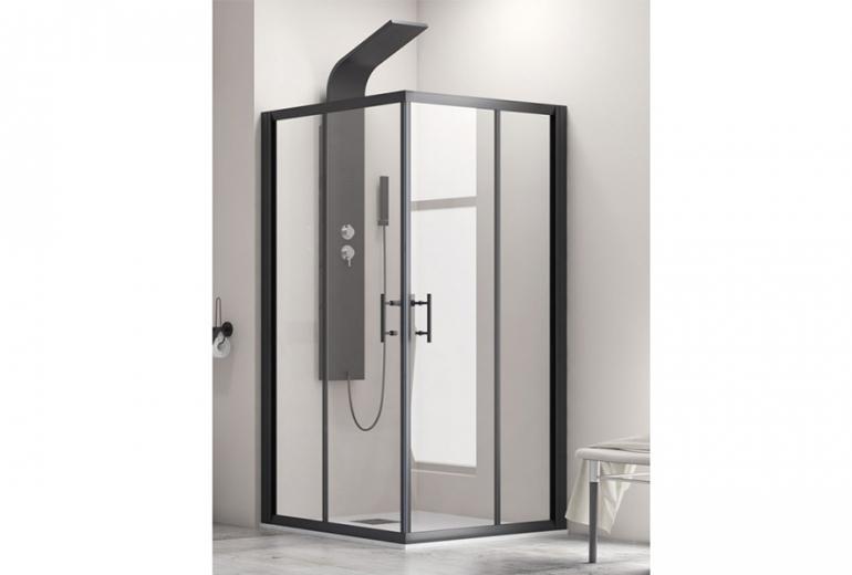 Tuš kabina Flora 100 Nero 70x80