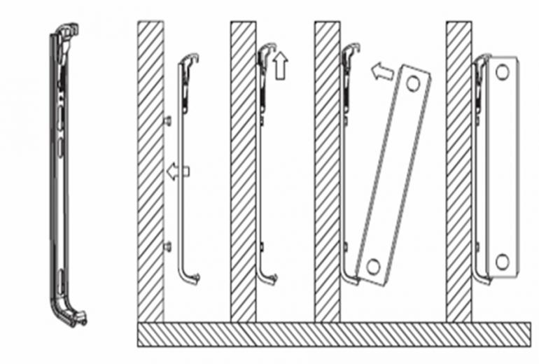 Konzola H 600 za radiator Radik Klasik