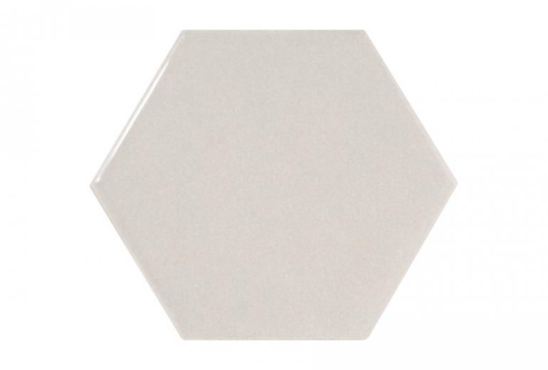 Scale Hexagon Light Grey Gloss