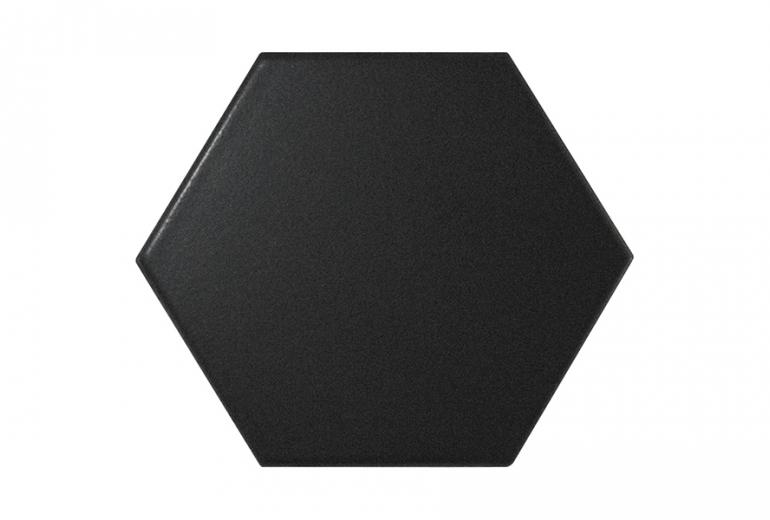 Scale Hexagon Black Mat
