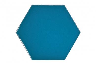 Scale Hexagon Electric Blue Gloss