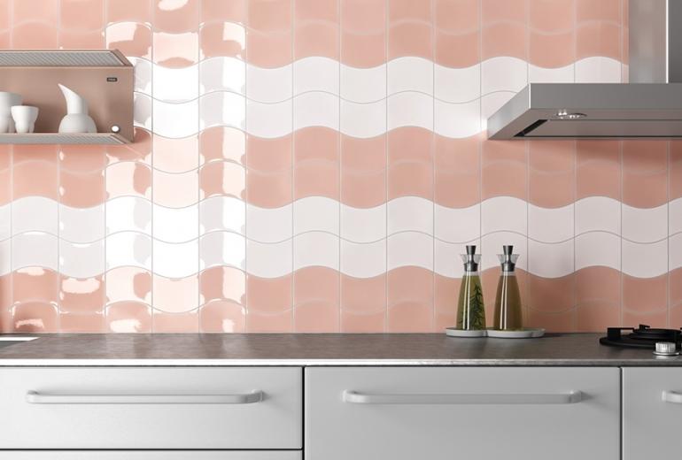 Wave Primrose Pink Gloss 12x12 
