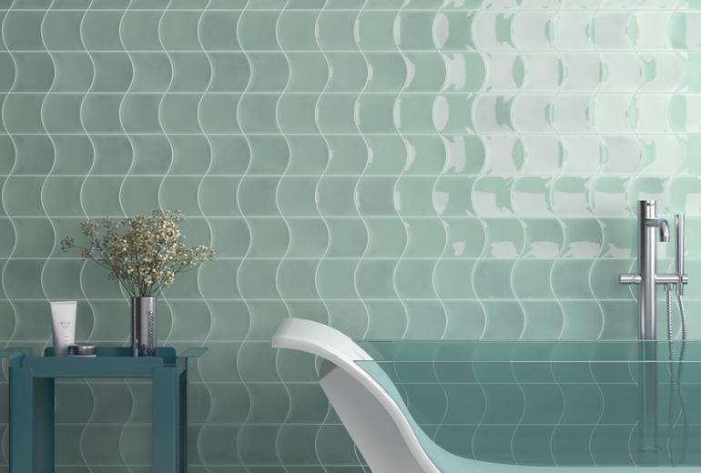 Wave Mint Gloss 12x12 