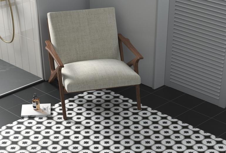 Rivoli Black Mat 20x20