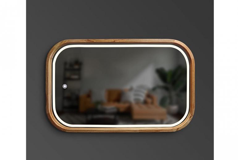 Ogledalo Reliability Slim 80 Hrast LED