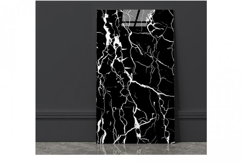 Samolepilni panel Marble Black White 30x60