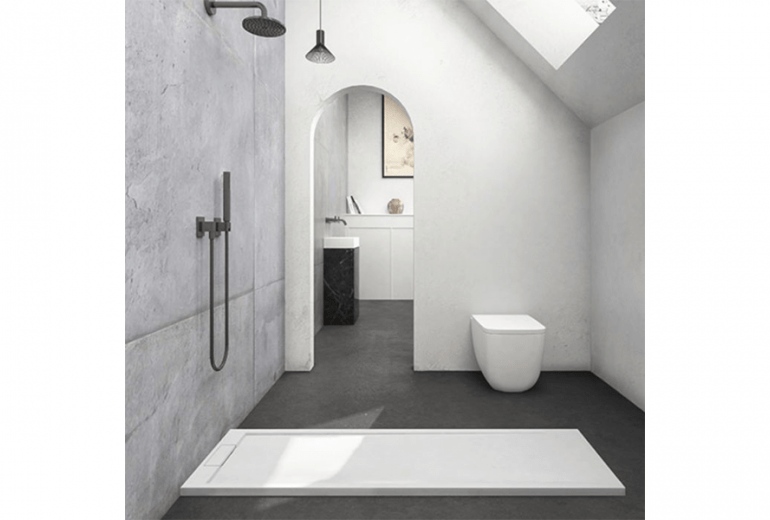 Tuš kad Stone 100x140 bela