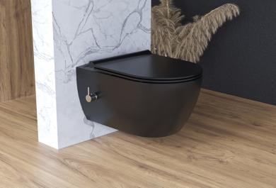 Školjka-bide City black mat