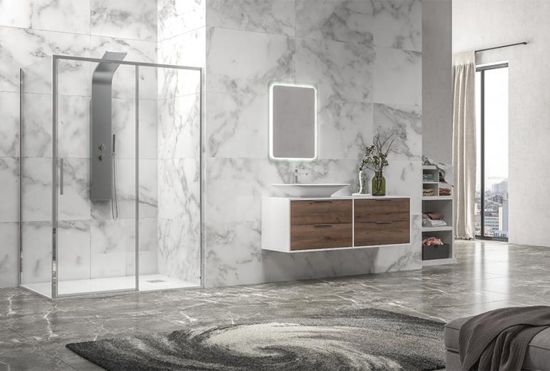 Tuš kabina Lea 400 krom 90x100