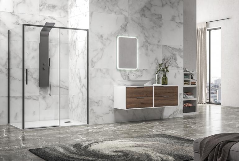 Tuš kabina Lea 400 Nero 75x120