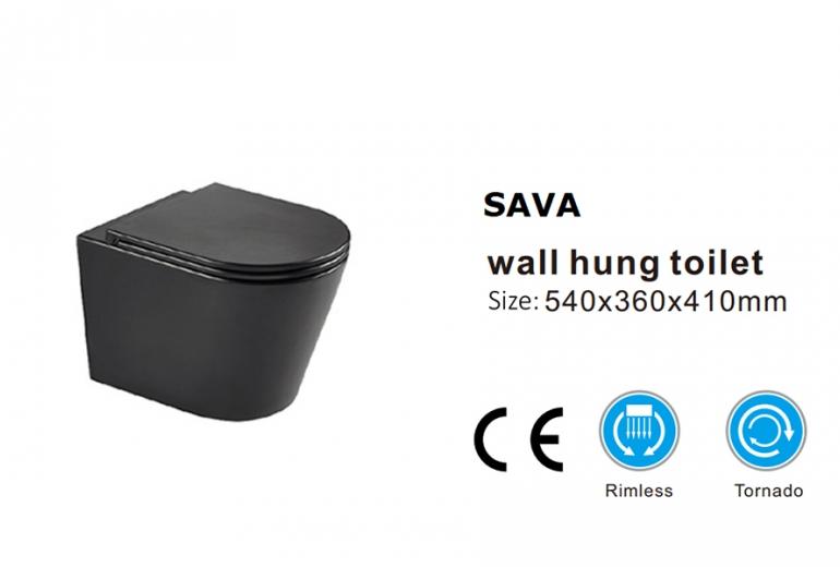 Školjka Sava Black viseča z desko