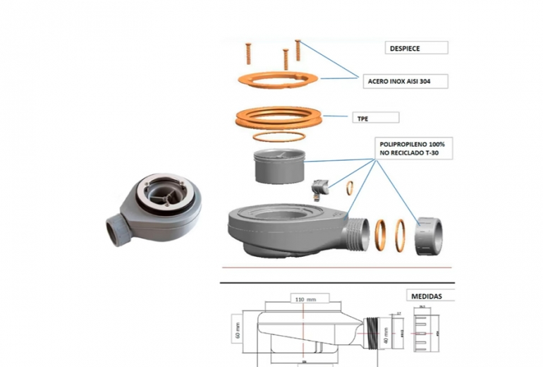 Tuš kad Classic 80x130 Arena
