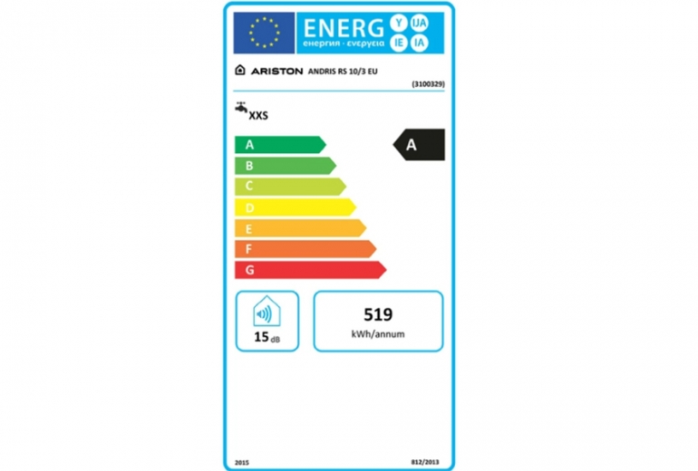 Bojler Andris RS 10/3EU nadpultni visokotlačni