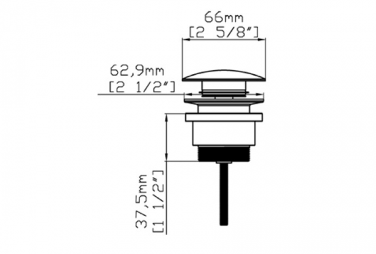 Zgornji del sifona G9800 Oro