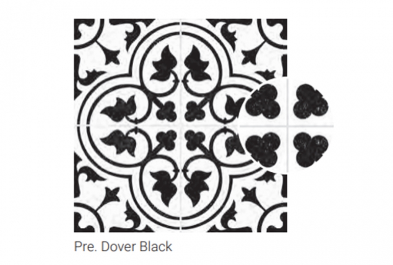 Dover Black 45x45