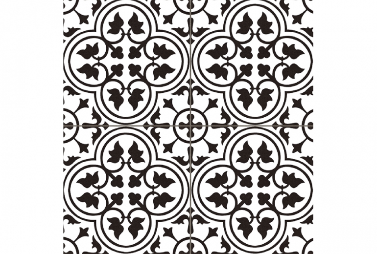 Hampton Black 45x45