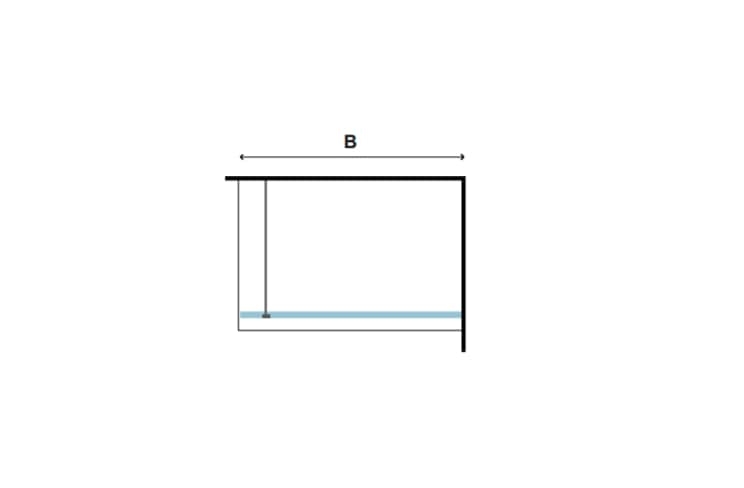 Tuš stena Free 1 90x185