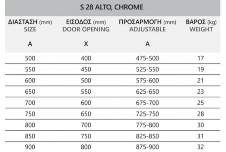 S28 Alto Free Clear 65x120