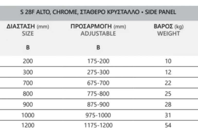 S28 Alto Free Clear 80x120