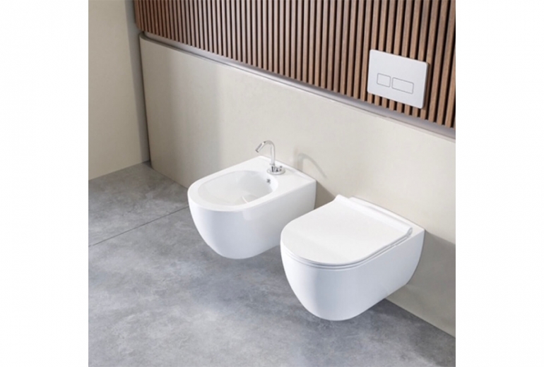 Bide viseči City white mat