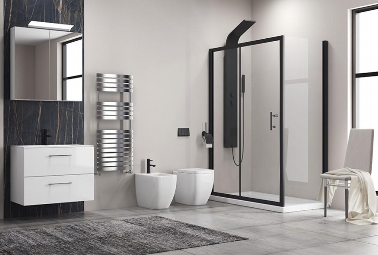 Tuš kabina Flora 500 Nero 100x110