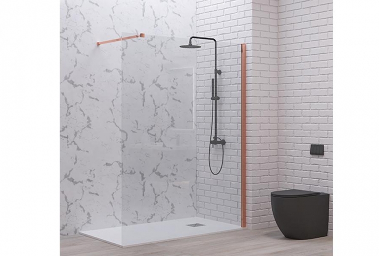 Tuš stena Walkin 1 Rose Gold 160x200