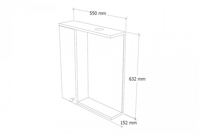 Ogledalo z omarico Special 55