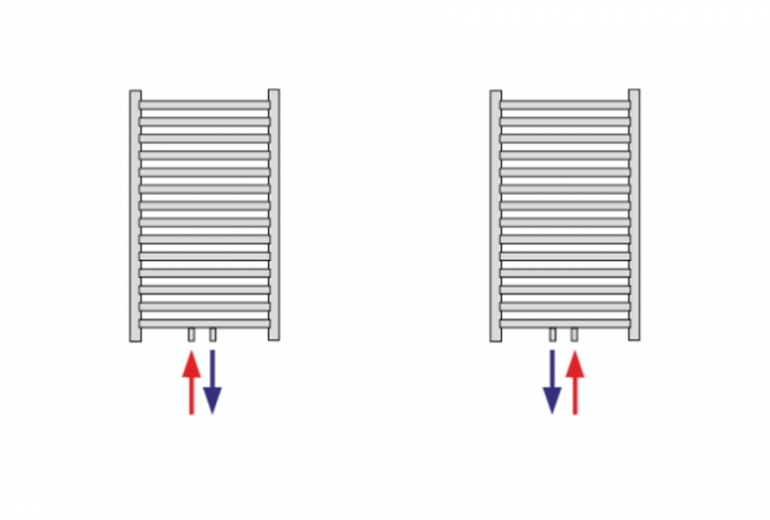Radiator Koralux White 60x122 Round M