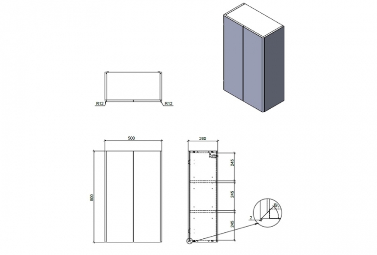 Omarica Leo 50 stenska