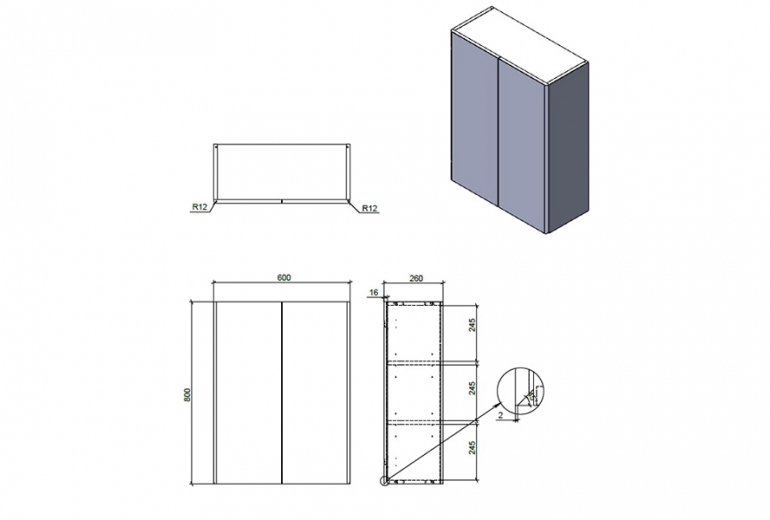 Omarica Leo 60 stenska