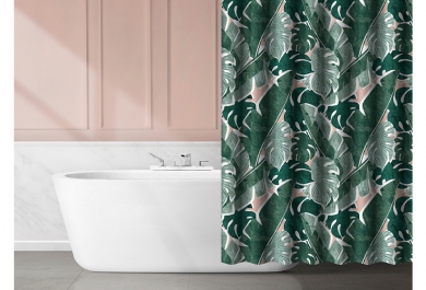 Zavesa za tuš Green-Pink 180x180