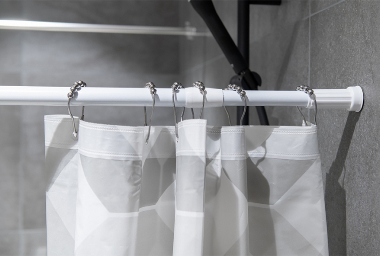 Nosilec za tuš zaveso White 110-200