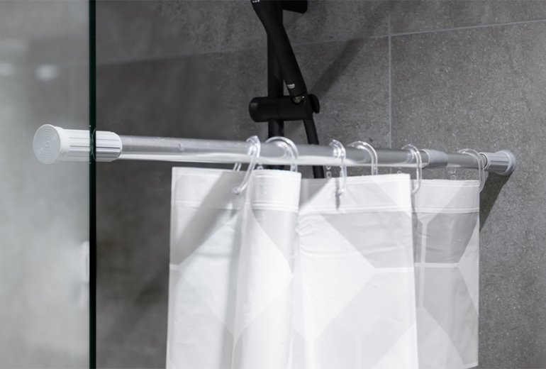 Nosilec za tuš zaveso Krom 140-260