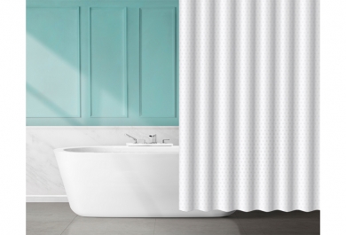 Zavesa za tuš White 180x200