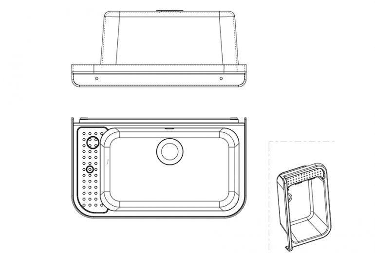 Zunanji umivalnik DES 60 Grey