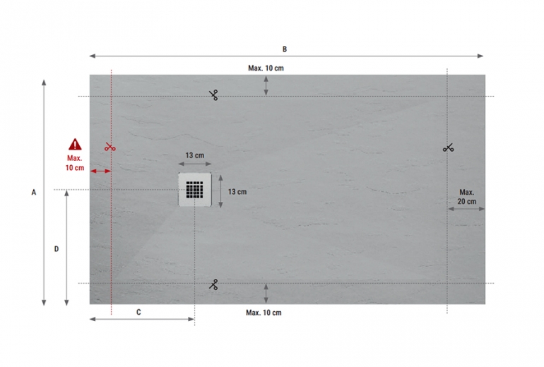 Tuš kad Classic 80x110 Arena