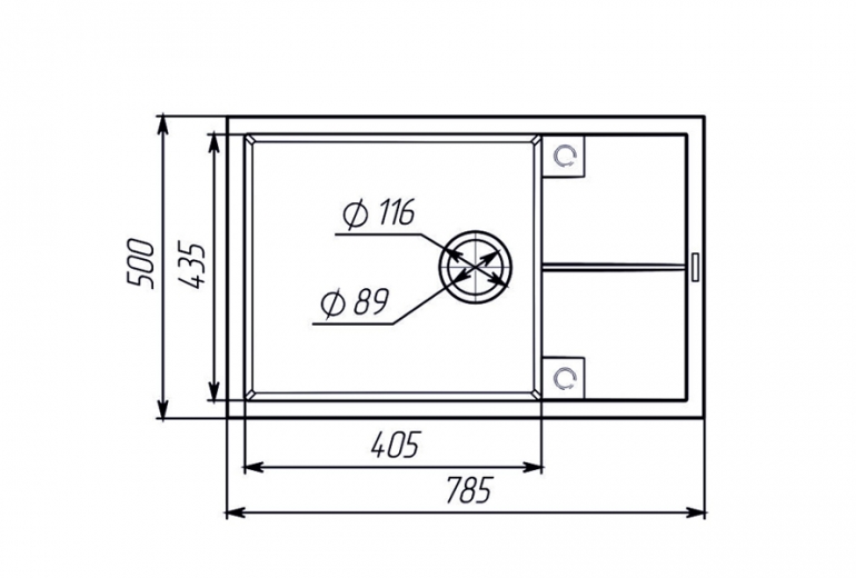 Kalipso 79 grey s sifonom