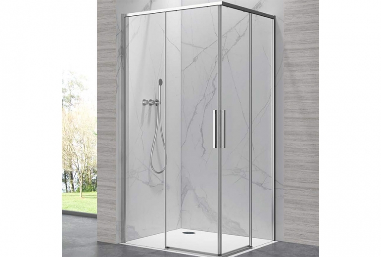 Tuš kabina Lea 100 krom 80x100