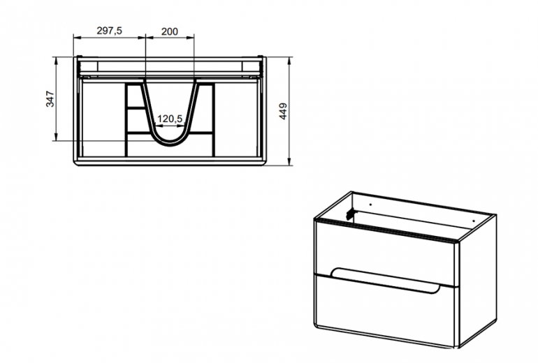 Onda 80 stenska Musgo - White