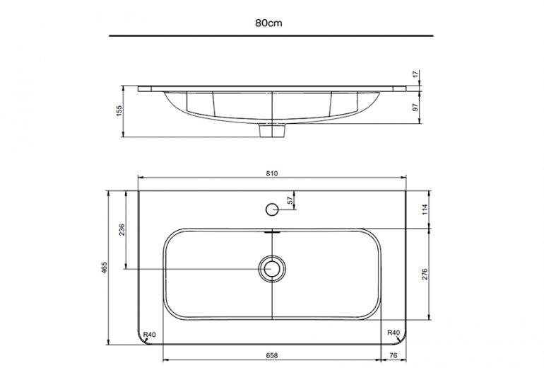 Onda 80 stenska Musgo - White