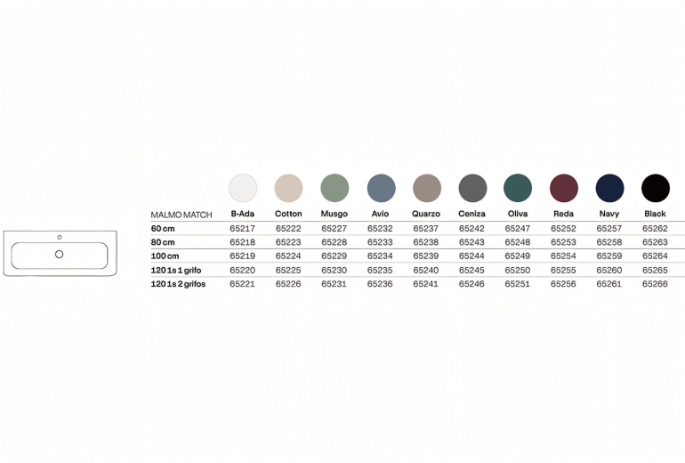 Onda 60 stenska Cotton - White